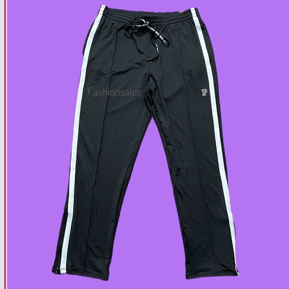 Victorias Secret PINK Active Track Pant Workout Sweatpants Black Large - Picture 10 of 10